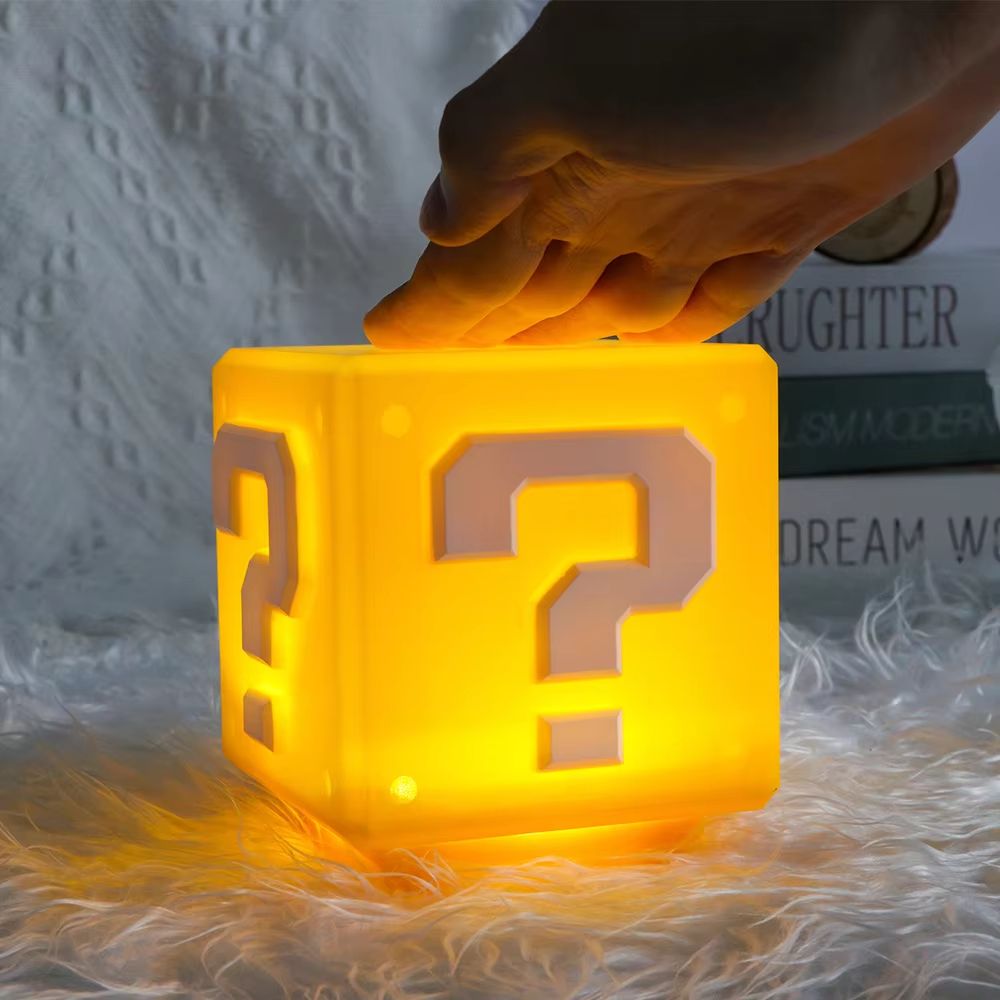 LED Question Mark Night Light USB Rechargeable Kids Table Lamp For Bedroom Playroom 2