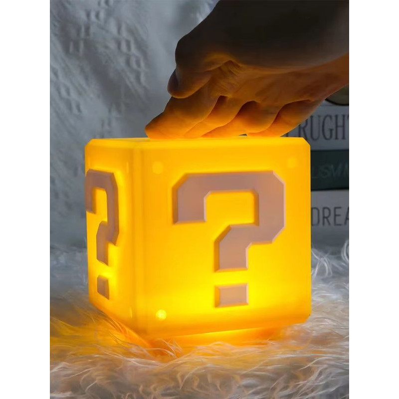 LED Question Mark Night Light USB Rechargeable Kids Table Lamp For Bedroom Playroom 8