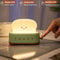 Creative Bread Toast Night Light USB Rechargeable LED Lamp For Bedroom Holiday Decor 3