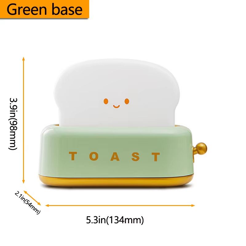 Creative Bread Toast Night Light USB Rechargeable LED Lamp For Bedroom Holiday Decor 6