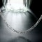 925 Sterling Silver Figaro Chain Necklace Hip Hop Long Necklace For Women Men 1