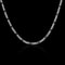 925 Sterling Silver Figaro Chain Necklace Hip Hop Long Necklace For Women Men 5