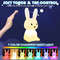 LED Silicone Rabbit Night Light Touch Sensor Cute Animal Lamp For Kids Baby Bedroom 1