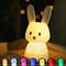 LED Silicone Rabbit Night Light Touch Sensor Cute Animal Lamp For Kids Baby Bedroom 6