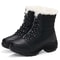 FrostLift Waterproof Wedge Snow Boots Womens FurLined Platform Ankle Thigh High Winter Boots 6