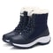 FrostLift Waterproof Wedge Snow Boots Womens FurLined Platform Ankle Thigh High Winter Boots 8