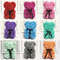 25cm Rose Bear Artificial Flower Gift For Girlfriend Anniversary Valentines Day 0