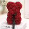 25cm Rose Bear Artificial Flower Gift For Girlfriend Anniversary Valentines Day 8