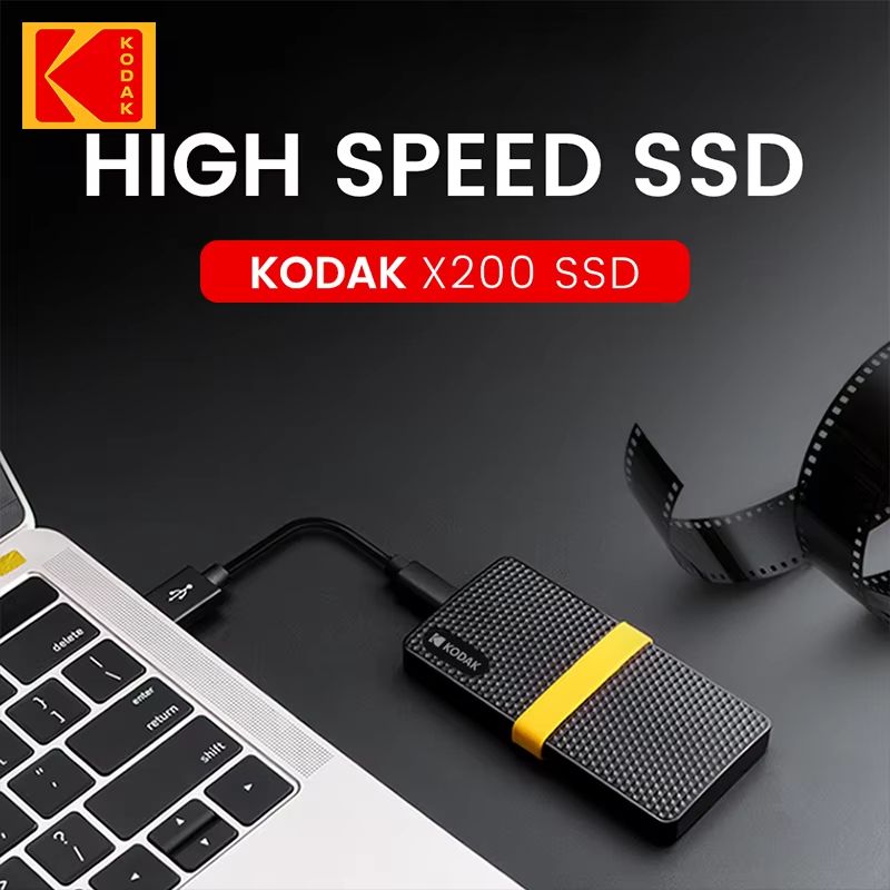 KODAK X200 Portable External SSD USB 31 HighSpeed Mini Solid State Drive 2