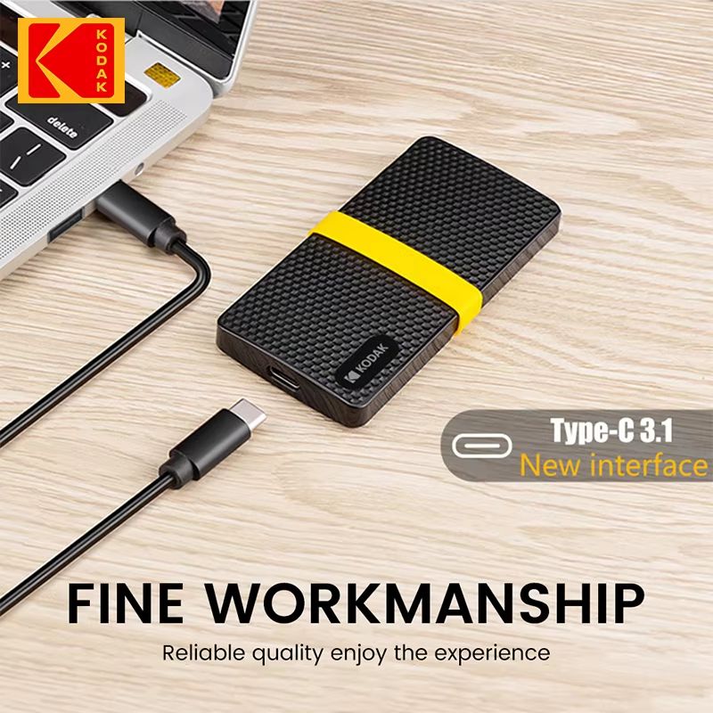 KODAK X200 Portable External SSD USB 31 HighSpeed Mini Solid State Drive 5