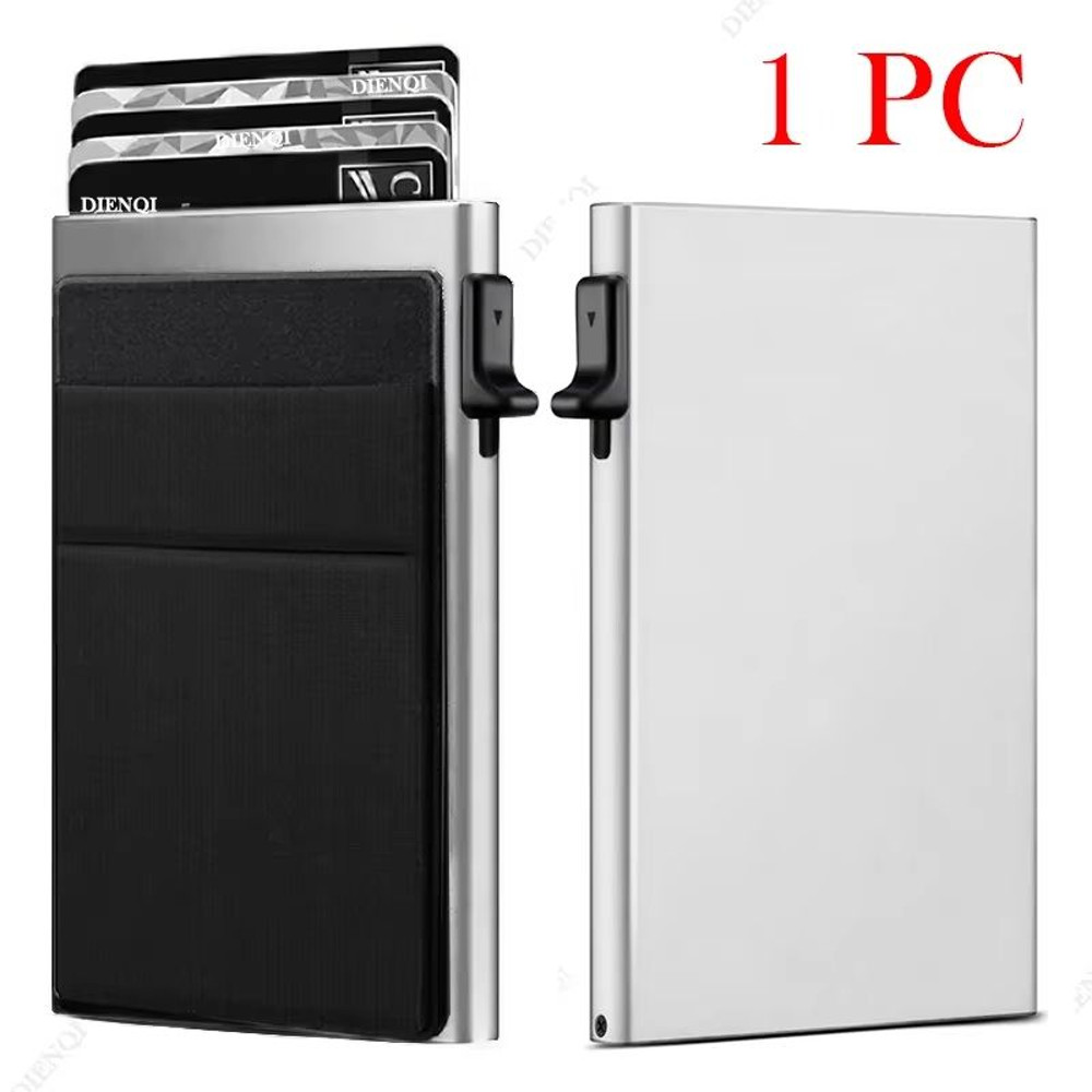 SecureSlim RFID Blocking Metal Card Holder Wallet For Men 7