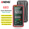 ANENG 683 Smart Multimeter HighEnd 6000 Counts Rechargeable Touchscreen ACDC Voltage Tester Multi 0