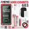 ANENG 683 Smart Multimeter HighEnd 6000 Counts Rechargeable Touchscreen ACDC Voltage Tester Multi 8