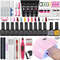 Gel Nail Polish Kit With UV Nail Lamp Electric Drill Complete Soak Off Gel Nail Kit With Base To 0