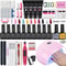 Gel Nail Polish Kit With UV Nail Lamp Electric Drill Complete Soak Off Gel Nail Kit With Base To 6