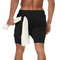 Mens Double Layer Training Shorts QuickDry 2in1 Fitness Running Shorts 4