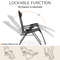 JHK Zero Gravity Chair Set Of 2  Portable Outdoor Recliner Lounge Chairs With Cup Holder Trays  Adj 4