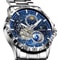 GLENAW Rotating Earth Automatic Mechanical Watch Double Second Hand Mens Luxury Wristwatch With St 0