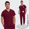 Lightweight Medical Scrub Set AntiWrinkle Nursing Uniform With Jogger Pants For Men Women 9