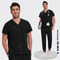 Lightweight Medical Scrub Set AntiWrinkle Nursing Uniform With Jogger Pants For Men Women 13