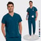Lightweight Medical Scrub Set AntiWrinkle Nursing Uniform With Jogger Pants For Men Women 14