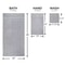 10Piece Grey Towel Set Ultra Soft Durable Absorbent Bathroom Essentials 4