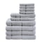 10Piece Grey Towel Set Ultra Soft Durable Absorbent Bathroom Essentials 6