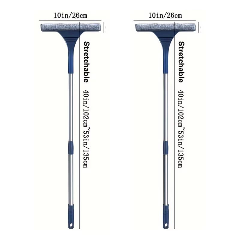 2in1 Window Screen Cleaning Brush With Telescopic Handle And DualSided Blade 7
