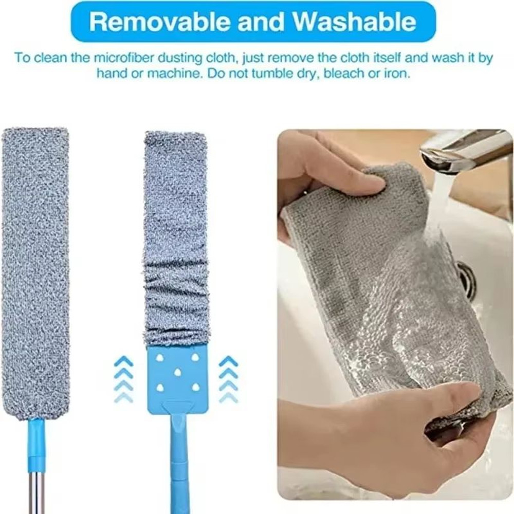 Telescopic Microfiber Duster With Long Handle For Blinds And Household Cleaning 5