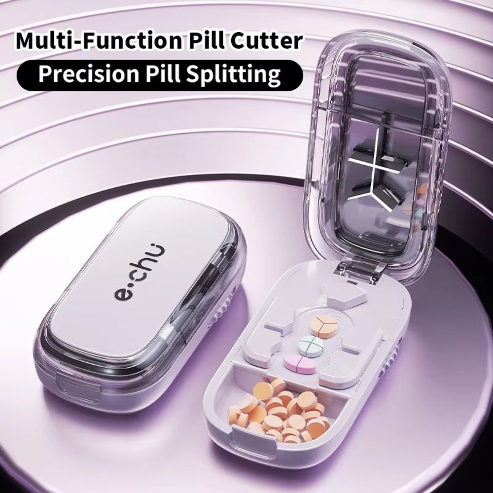 3in1 Pill Cutter And Medicine Splitter Precise Tablet Divider Quarter Half Pill Organizer Portabl 1