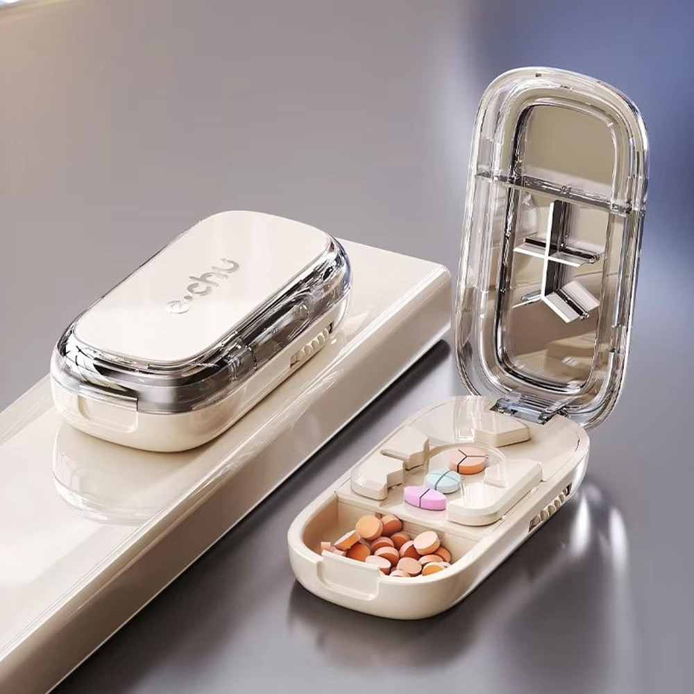 3in1 Pill Cutter And Medicine Splitter Precise Tablet Divider Quarter Half Pill Organizer Portabl 10