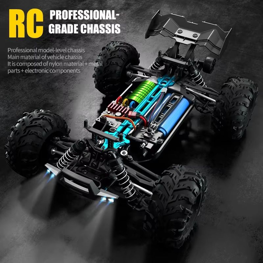 1 Is To 6 High Speed RC Car 4WD Drift Monster Truck With LED Lights And Remote Control 2
