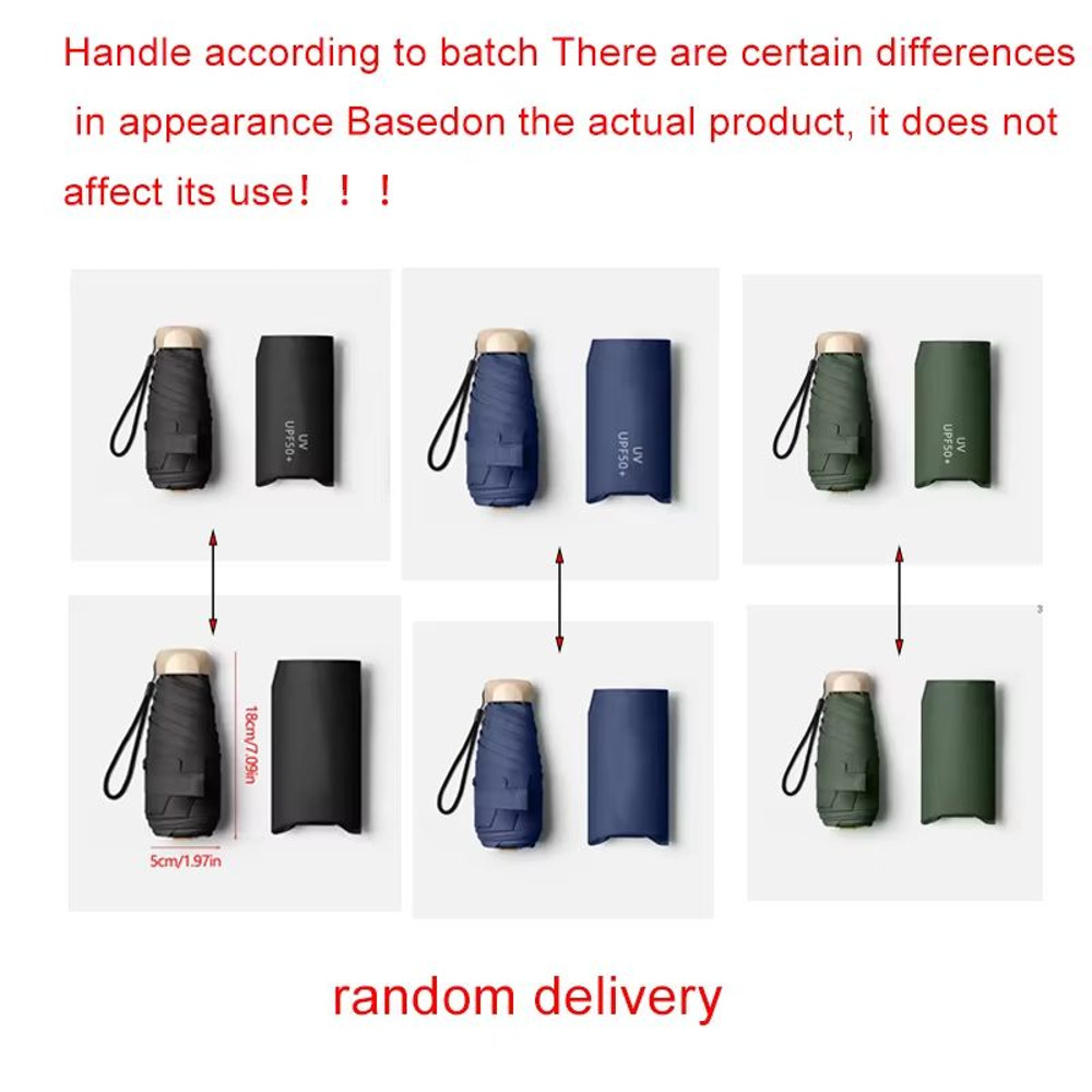 Mini Pocket Umbrella Folding Sun And Rain Umbrella With UV Protection 5