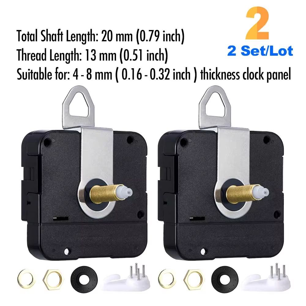 DIY Quartz Clock Movement Kit Silent Wall Clock Mechanism With Long Shaft 10