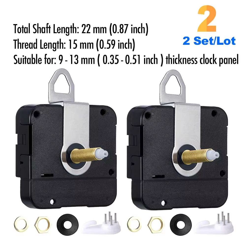 DIY Quartz Clock Movement Kit Silent Wall Clock Mechanism With Long Shaft 11