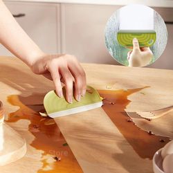 soft silicone squeegee - non-scratch water wiper for kitchen, countertops, windows, and mirrors