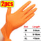Heavy Duty Nitrile Gloves 8 Mil Extra Thick Disposable Work Gloves With Textured Grip 7