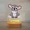 Personalized Childrens Night Light Custom Name Acrylic Animal Lamp For Baby Kids Bedroom Decorati 18
