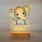 Personalized Childrens Night Light Custom Name Acrylic Animal Lamp For Baby Kids Bedroom Decorati 7