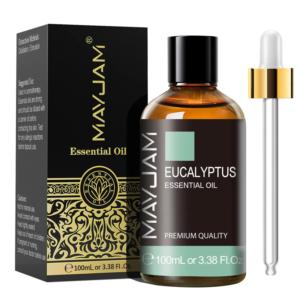 MAYJAM 100ml Essential Oil With Dropper Sandalwood Lavender Eucalyptus Vanilla Aromatherapy For Di 8