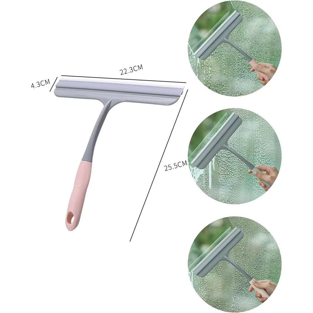 Premium Shower Window Squeegee StreakFree Glass Cleaner For Bathroom Windows Car 2