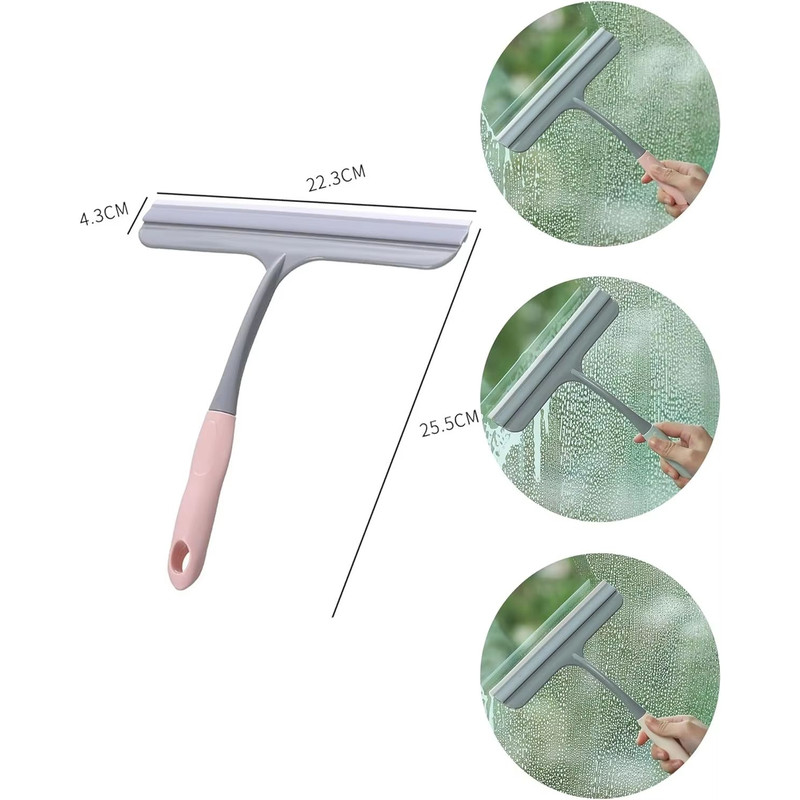 Premium Shower Window Squeegee StreakFree Glass Cleaner For Bathroom Windows Car 2
