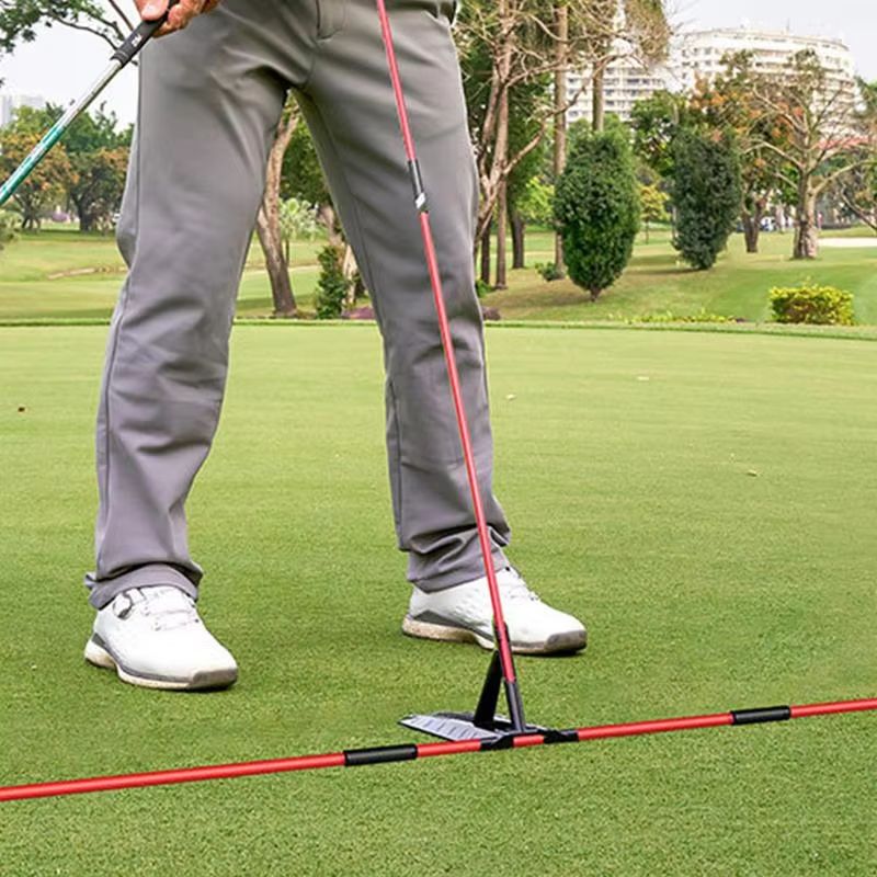 Golf Swing Alignment Rod Trainer Adjustable Practice Plate For Swing Angle Posture Correction And 1
