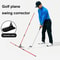 Golf Swing Alignment Rod Trainer Adjustable Practice Plate For Swing Angle Posture Correction And 2