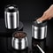 AeroSeal Stainless Steel Coffee Bean Canister Vacuum Sealed Food Storage Jar 1