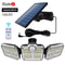 SunBright 20W Solar Garden Light Waterproof Outdoor LED Lamp With Adjustable Head And 3 Modes 7