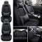 LuxRide PU Leather Car Seat Covers Universal 5Seat Full Set For Sedans And SUVs 1