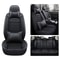LuxRide PU Leather Car Seat Covers Universal 5Seat Full Set For Sedans And SUVs 4