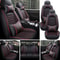 LuxRide PU Leather Car Seat Covers Universal 5Seat Full Set For Sedans And SUVs 8