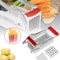 QuickSlice Stainless Steel French Fry Cutter Manual Potato Chipper And Vegetable Slicer With Inter 1